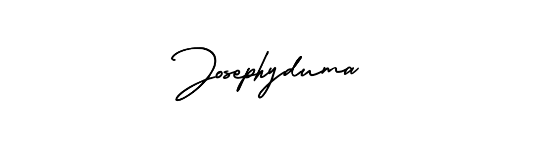You should practise on your own different ways (AmerikaSignatureDemo-Regular) to write your name (Josephyduma) in signature. don't let someone else do it for you. Josephyduma signature style 3 images and pictures png
