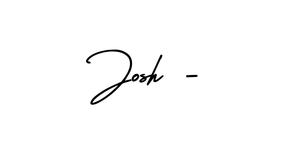 Make a beautiful signature design for name Josh -. Use this online signature maker to create a handwritten signature for free. Josh - signature style 3 images and pictures png