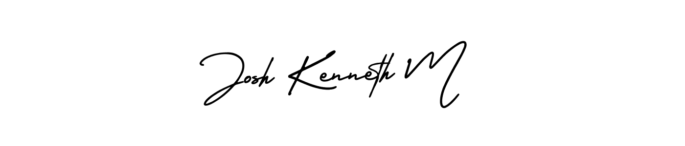 Also we have Josh Kenneth M name is the best signature style. Create professional handwritten signature collection using AmerikaSignatureDemo-Regular autograph style. Josh Kenneth M signature style 3 images and pictures png