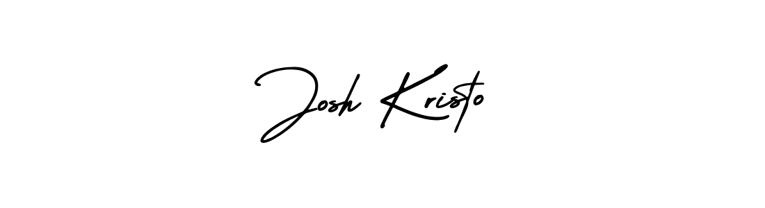 How to make Josh Kristo name signature. Use AmerikaSignatureDemo-Regular style for creating short signs online. This is the latest handwritten sign. Josh Kristo signature style 3 images and pictures png