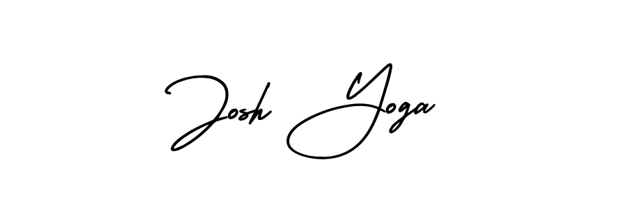 It looks lik you need a new signature style for name Josh Yoga. Design unique handwritten (AmerikaSignatureDemo-Regular) signature with our free signature maker in just a few clicks. Josh Yoga signature style 3 images and pictures png