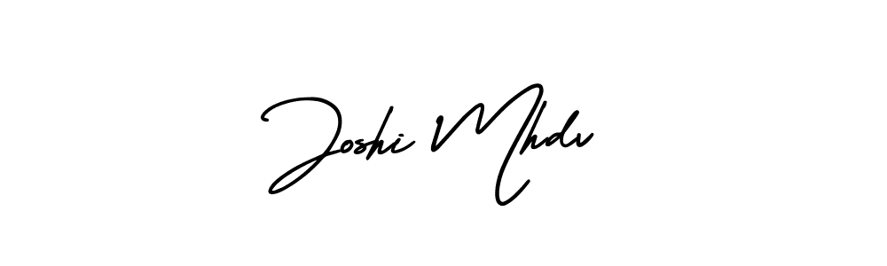 Design your own signature with our free online signature maker. With this signature software, you can create a handwritten (AmerikaSignatureDemo-Regular) signature for name Joshi Mhdv. Joshi Mhdv signature style 3 images and pictures png
