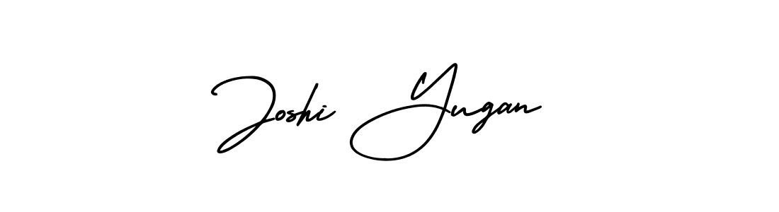 How to make Joshi Yugan name signature. Use AmerikaSignatureDemo-Regular style for creating short signs online. This is the latest handwritten sign. Joshi Yugan signature style 3 images and pictures png