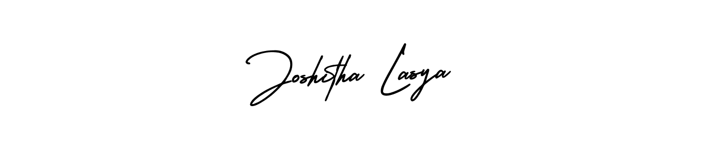 Use a signature maker to create a handwritten signature online. With this signature software, you can design (AmerikaSignatureDemo-Regular) your own signature for name Joshitha Lasya. Joshitha Lasya signature style 3 images and pictures png