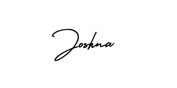 How to make Joshna signature? AmerikaSignatureDemo-Regular is a professional autograph style. Create handwritten signature for Joshna name. Joshna signature style 3 images and pictures png