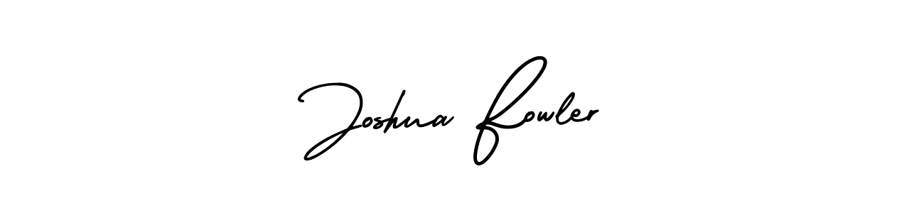 The best way (AmerikaSignatureDemo-Regular) to make a short signature is to pick only two or three words in your name. The name Joshua Fowler include a total of six letters. For converting this name. Joshua Fowler signature style 3 images and pictures png