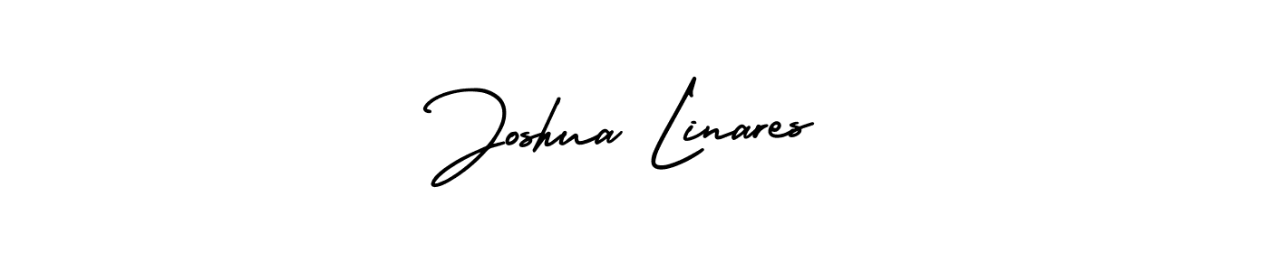 It looks lik you need a new signature style for name Joshua Linares. Design unique handwritten (AmerikaSignatureDemo-Regular) signature with our free signature maker in just a few clicks. Joshua Linares signature style 3 images and pictures png