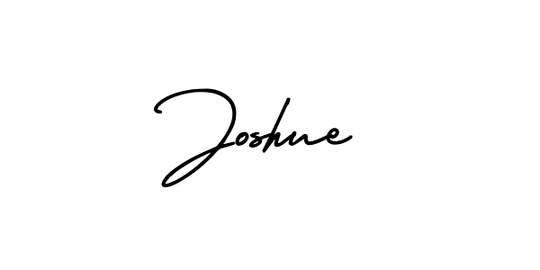 Make a beautiful signature design for name Joshue. With this signature (AmerikaSignatureDemo-Regular) style, you can create a handwritten signature for free. Joshue signature style 3 images and pictures png
