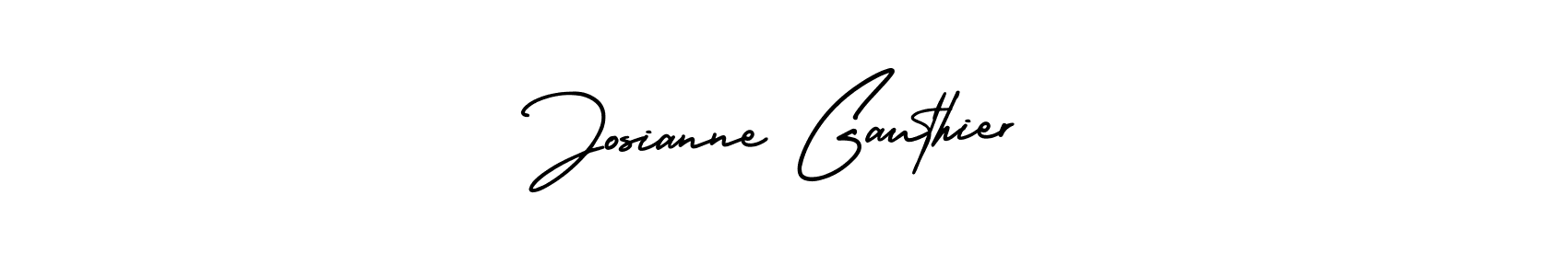 Design your own signature with our free online signature maker. With this signature software, you can create a handwritten (AmerikaSignatureDemo-Regular) signature for name Josianne Gauthier. Josianne Gauthier signature style 3 images and pictures png