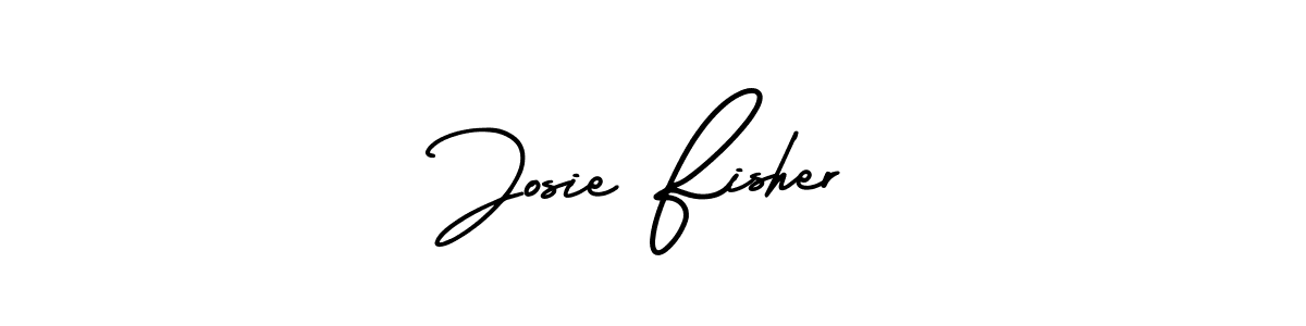 It looks lik you need a new signature style for name Josie Fisher. Design unique handwritten (AmerikaSignatureDemo-Regular) signature with our free signature maker in just a few clicks. Josie Fisher signature style 3 images and pictures png