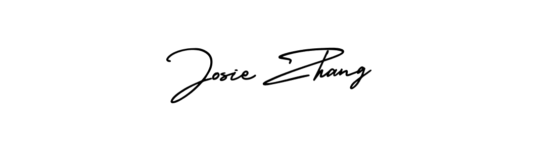 Josie Zhang stylish signature style. Best Handwritten Sign (AmerikaSignatureDemo-Regular) for my name. Handwritten Signature Collection Ideas for my name Josie Zhang. Josie Zhang signature style 3 images and pictures png