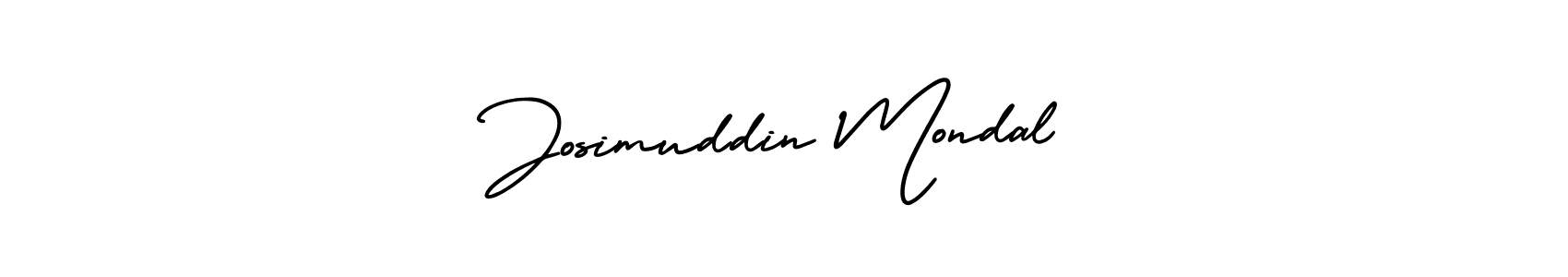 Josimuddin Mondal stylish signature style. Best Handwritten Sign (AmerikaSignatureDemo-Regular) for my name. Handwritten Signature Collection Ideas for my name Josimuddin Mondal. Josimuddin Mondal signature style 3 images and pictures png