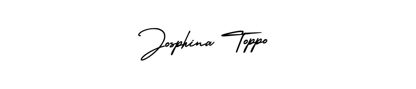 Use a signature maker to create a handwritten signature online. With this signature software, you can design (AmerikaSignatureDemo-Regular) your own signature for name Josphina Toppo. Josphina Toppo signature style 3 images and pictures png