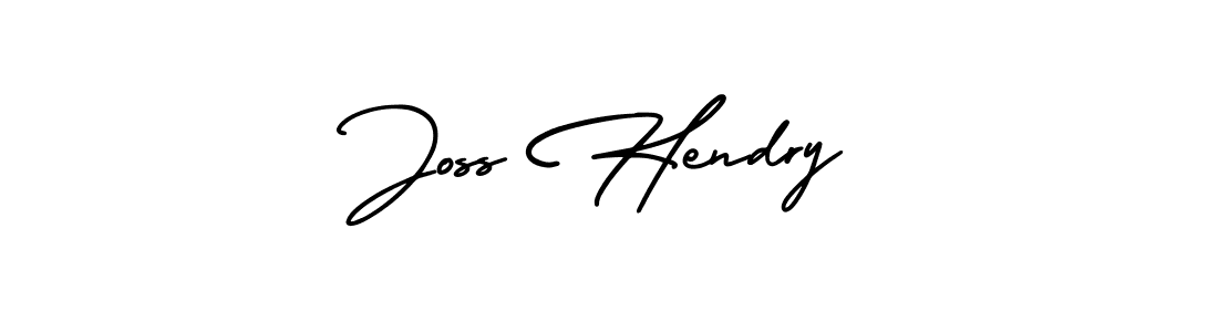 How to Draw Joss Hendry signature style? AmerikaSignatureDemo-Regular is a latest design signature styles for name Joss Hendry. Joss Hendry signature style 3 images and pictures png