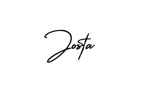 Create a beautiful signature design for name Josta. With this signature (AmerikaSignatureDemo-Regular) fonts, you can make a handwritten signature for free. Josta signature style 3 images and pictures png