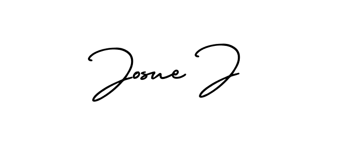 Make a short Josue J signature style. Manage your documents anywhere anytime using AmerikaSignatureDemo-Regular. Create and add eSignatures, submit forms, share and send files easily. Josue J signature style 3 images and pictures png