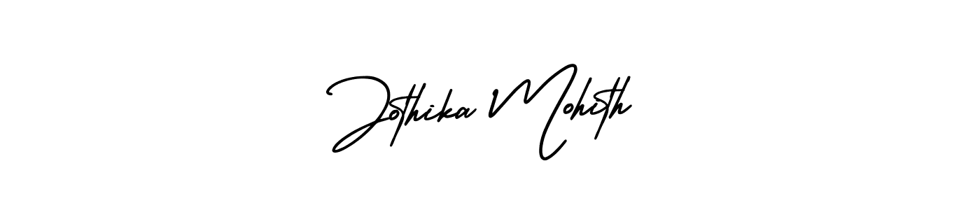 How to Draw Jothika Mohith signature style? AmerikaSignatureDemo-Regular is a latest design signature styles for name Jothika Mohith. Jothika Mohith signature style 3 images and pictures png