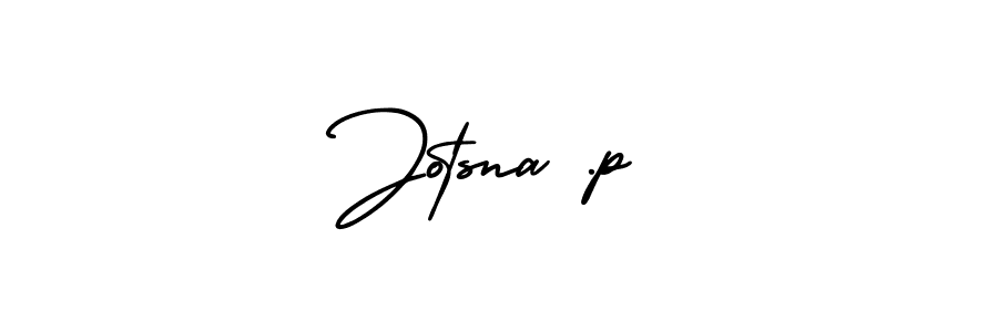 How to make Jotsna .p signature? AmerikaSignatureDemo-Regular is a professional autograph style. Create handwritten signature for Jotsna .p name. Jotsna .p signature style 3 images and pictures png