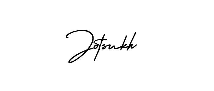 How to make Jotsukh name signature. Use AmerikaSignatureDemo-Regular style for creating short signs online. This is the latest handwritten sign. Jotsukh signature style 3 images and pictures png