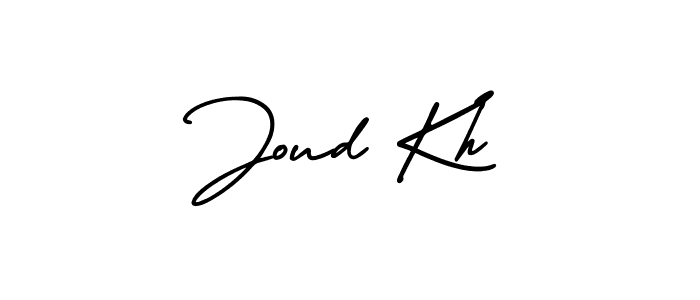 Joud Kh stylish signature style. Best Handwritten Sign (AmerikaSignatureDemo-Regular) for my name. Handwritten Signature Collection Ideas for my name Joud Kh. Joud Kh signature style 3 images and pictures png