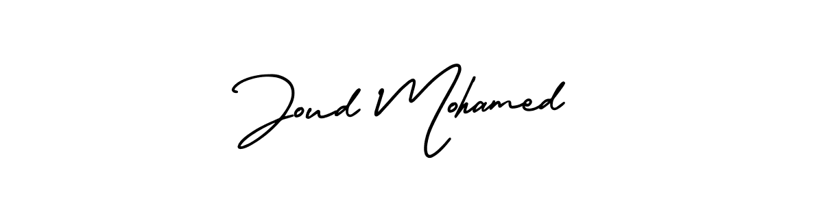 Similarly AmerikaSignatureDemo-Regular is the best handwritten signature design. Signature creator online .You can use it as an online autograph creator for name Joud Mohamed. Joud Mohamed signature style 3 images and pictures png