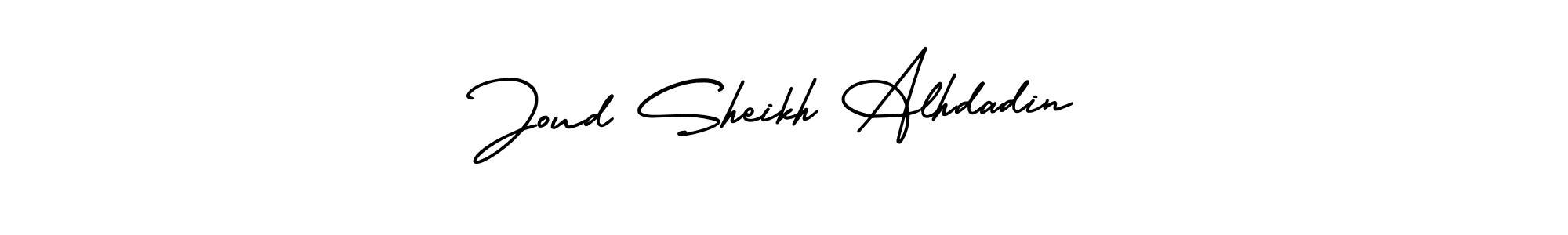 Joud Sheikh Alhdadin stylish signature style. Best Handwritten Sign (AmerikaSignatureDemo-Regular) for my name. Handwritten Signature Collection Ideas for my name Joud Sheikh Alhdadin. Joud Sheikh Alhdadin signature style 3 images and pictures png