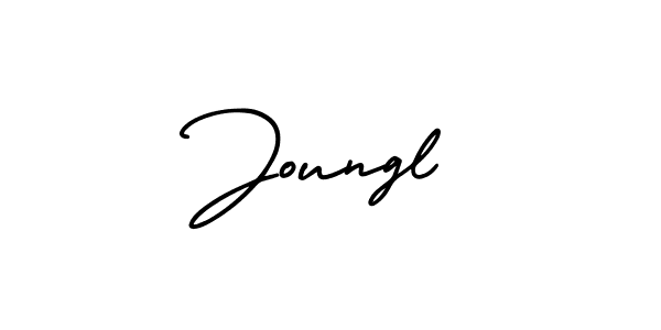 Design your own signature with our free online signature maker. With this signature software, you can create a handwritten (AmerikaSignatureDemo-Regular) signature for name Joungl. Joungl signature style 3 images and pictures png