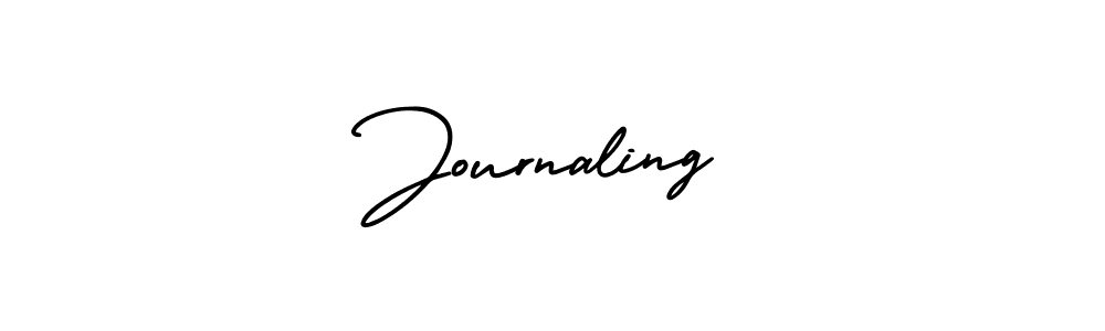 Design your own signature with our free online signature maker. With this signature software, you can create a handwritten (AmerikaSignatureDemo-Regular) signature for name Journaling. Journaling signature style 3 images and pictures png