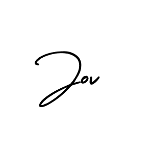 Design your own signature with our free online signature maker. With this signature software, you can create a handwritten (AmerikaSignatureDemo-Regular) signature for name Jov. Jov signature style 3 images and pictures png