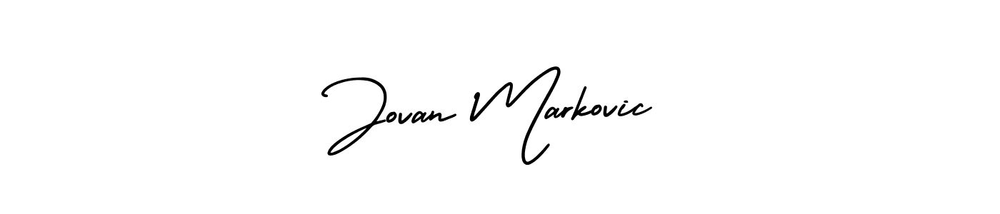 It looks lik you need a new signature style for name Jovan Markovic. Design unique handwritten (AmerikaSignatureDemo-Regular) signature with our free signature maker in just a few clicks. Jovan Markovic signature style 3 images and pictures png