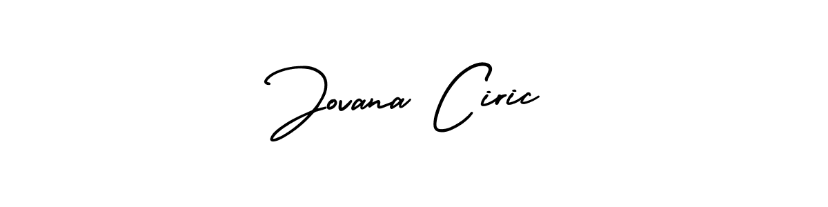 It looks lik you need a new signature style for name Jovana Ciric. Design unique handwritten (AmerikaSignatureDemo-Regular) signature with our free signature maker in just a few clicks. Jovana Ciric signature style 3 images and pictures png