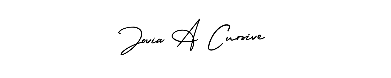 Make a short Jovia A Cursive signature style. Manage your documents anywhere anytime using AmerikaSignatureDemo-Regular. Create and add eSignatures, submit forms, share and send files easily. Jovia A Cursive signature style 3 images and pictures png