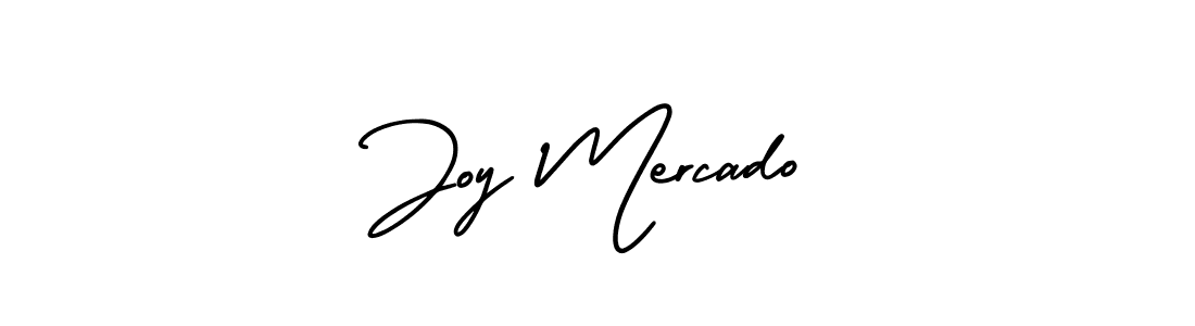 Joy Mercado stylish signature style. Best Handwritten Sign (AmerikaSignatureDemo-Regular) for my name. Handwritten Signature Collection Ideas for my name Joy Mercado. Joy Mercado signature style 3 images and pictures png