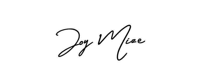 It looks lik you need a new signature style for name Joy Mize. Design unique handwritten (AmerikaSignatureDemo-Regular) signature with our free signature maker in just a few clicks. Joy Mize signature style 3 images and pictures png