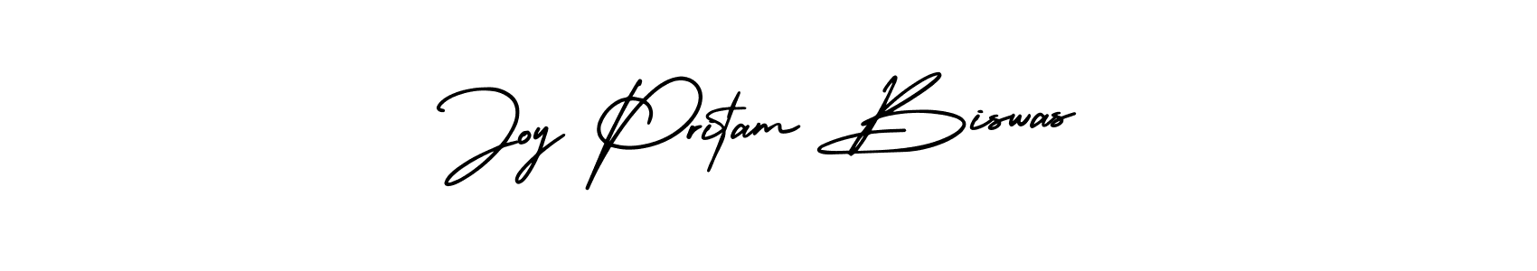 Also we have Joy Pritam Biswas name is the best signature style. Create professional handwritten signature collection using AmerikaSignatureDemo-Regular autograph style. Joy Pritam Biswas signature style 3 images and pictures png