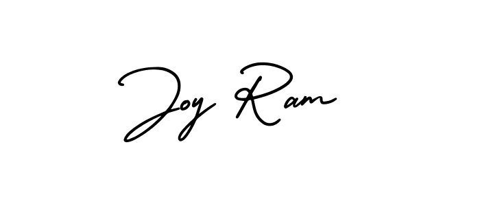 Joy Ram stylish signature style. Best Handwritten Sign (AmerikaSignatureDemo-Regular) for my name. Handwritten Signature Collection Ideas for my name Joy Ram. Joy Ram signature style 3 images and pictures png