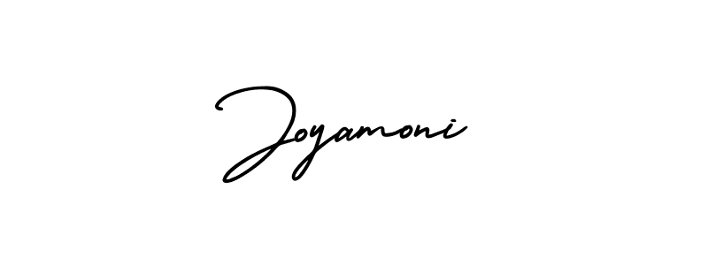 AmerikaSignatureDemo-Regular is a professional signature style that is perfect for those who want to add a touch of class to their signature. It is also a great choice for those who want to make their signature more unique. Get Joyamoni name to fancy signature for free. Joyamoni signature style 3 images and pictures png