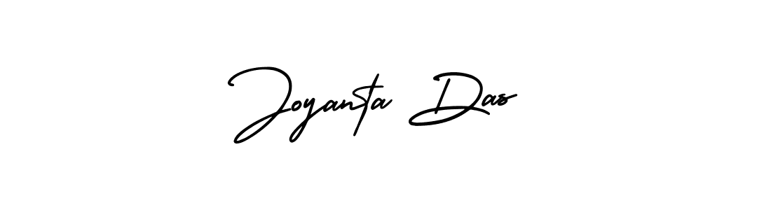 The best way (AmerikaSignatureDemo-Regular) to make a short signature is to pick only two or three words in your name. The name Joyanta Das include a total of six letters. For converting this name. Joyanta Das signature style 3 images and pictures png