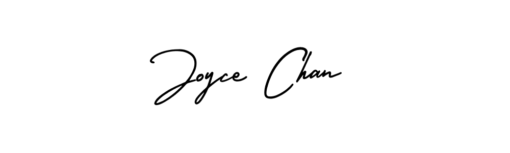 Make a beautiful signature design for name Joyce Chan. With this signature (AmerikaSignatureDemo-Regular) style, you can create a handwritten signature for free. Joyce Chan signature style 3 images and pictures png