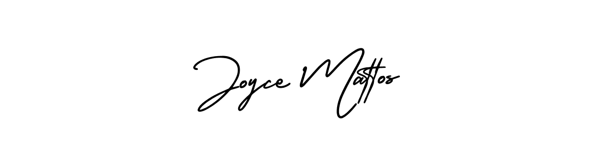 It looks lik you need a new signature style for name Joyce Mattos. Design unique handwritten (AmerikaSignatureDemo-Regular) signature with our free signature maker in just a few clicks. Joyce Mattos signature style 3 images and pictures png