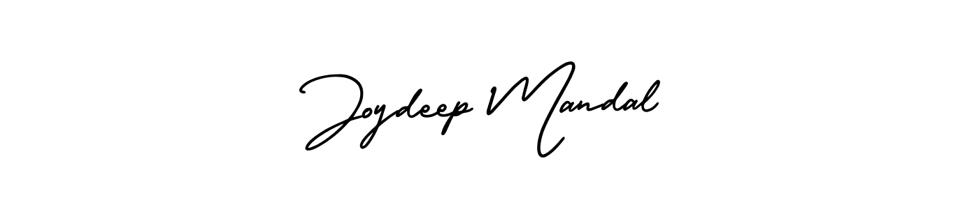 You should practise on your own different ways (AmerikaSignatureDemo-Regular) to write your name (Joydeep Mandal) in signature. don't let someone else do it for you. Joydeep Mandal signature style 3 images and pictures png