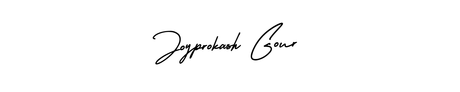 Similarly AmerikaSignatureDemo-Regular is the best handwritten signature design. Signature creator online .You can use it as an online autograph creator for name Joyprokash Gour. Joyprokash Gour signature style 3 images and pictures png