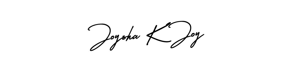 How to make Joysha K Joy signature? AmerikaSignatureDemo-Regular is a professional autograph style. Create handwritten signature for Joysha K Joy name. Joysha K Joy signature style 3 images and pictures png