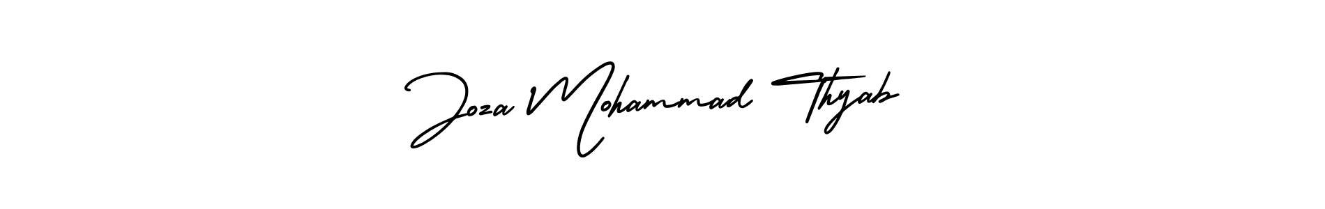 You can use this online signature creator to create a handwritten signature for the name Joza Mohammad Thyab. This is the best online autograph maker. Joza Mohammad Thyab signature style 3 images and pictures png