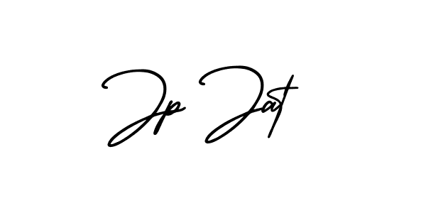 Jp Jat stylish signature style. Best Handwritten Sign (AmerikaSignatureDemo-Regular) for my name. Handwritten Signature Collection Ideas for my name Jp Jat. Jp Jat signature style 3 images and pictures png