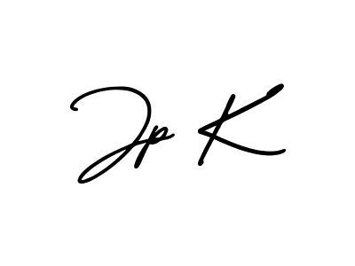 How to make Jp K signature? AmerikaSignatureDemo-Regular is a professional autograph style. Create handwritten signature for Jp K name. Jp K signature style 3 images and pictures png