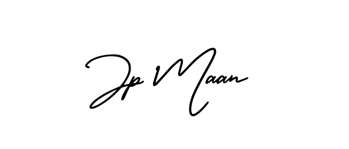 Design your own signature with our free online signature maker. With this signature software, you can create a handwritten (AmerikaSignatureDemo-Regular) signature for name Jp Maan. Jp Maan signature style 3 images and pictures png
