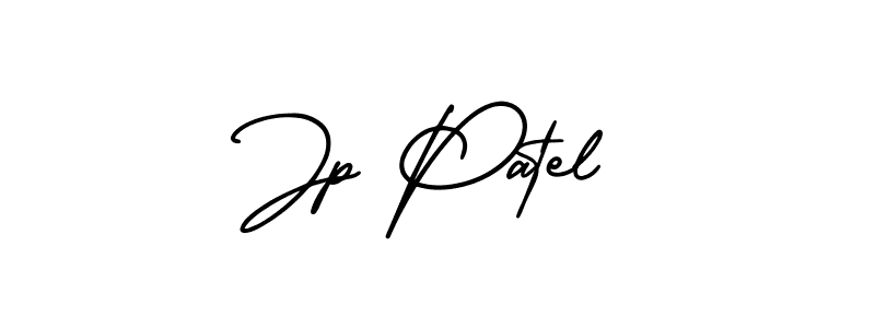 Make a beautiful signature design for name Jp Patel. With this signature (AmerikaSignatureDemo-Regular) style, you can create a handwritten signature for free. Jp Patel signature style 3 images and pictures png