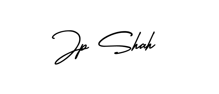 Jp Shah stylish signature style. Best Handwritten Sign (AmerikaSignatureDemo-Regular) for my name. Handwritten Signature Collection Ideas for my name Jp Shah. Jp Shah signature style 3 images and pictures png