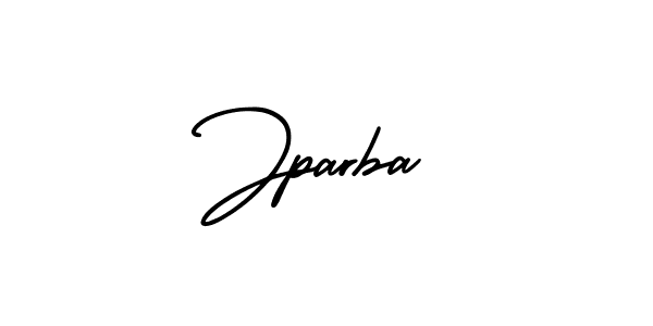 Jparba stylish signature style. Best Handwritten Sign (AmerikaSignatureDemo-Regular) for my name. Handwritten Signature Collection Ideas for my name Jparba. Jparba signature style 3 images and pictures png